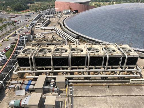 冷卻塔在中央空調設備中的作用？(冷卻塔機組的工作原